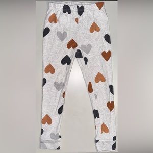 Carters, Toddler Girls, Leggings, Size 4, Gray w/ Hearts